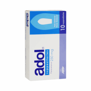 ADOL SUPP 250MG 10s