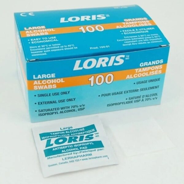 ALCOHOL SWABS (LORIS) 100s