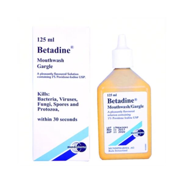 BETADINE MOUTH  WASH 125ML