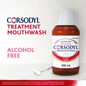 CORSODYL  M/WASH ALCOHOL-FREE ORIGINAL 300ML