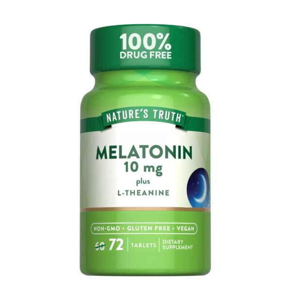 NATURE’S TRUTH MELATONIN 10MG + L- THEANINE TABS