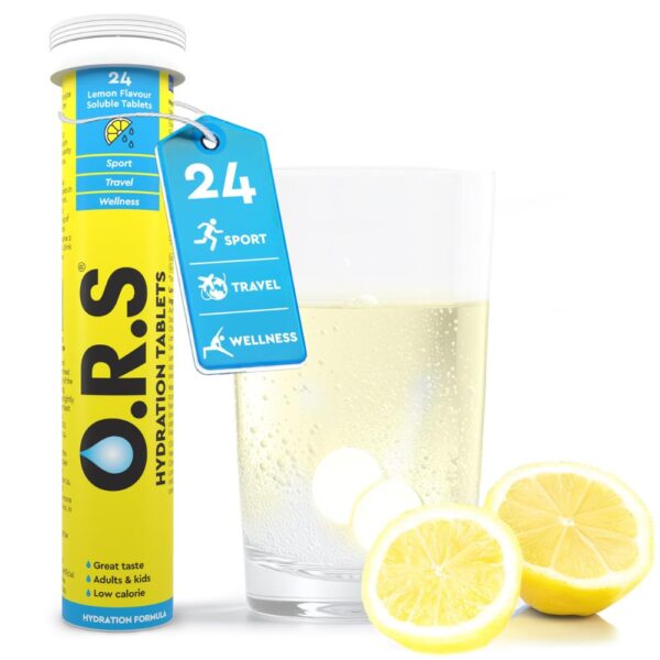 ORS EFF LEMON TABLETS 24S