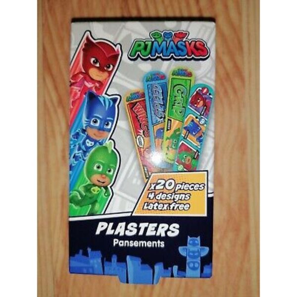 PJ MASK KIDS LATEX FREE PLASTERS- 4 DESIGNS 20S