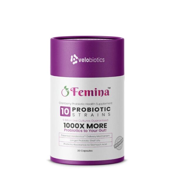VELOBIOTICS- FEMINA PROBIOTIC CAPSULES WITH CRANBERRY 30S