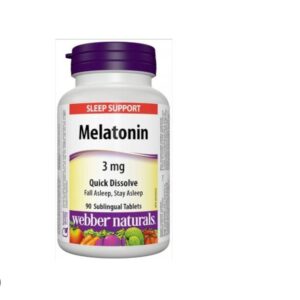 WEBBER NATURALS MELATONIN 3MG QUICK DISSOLVING TABS 90S