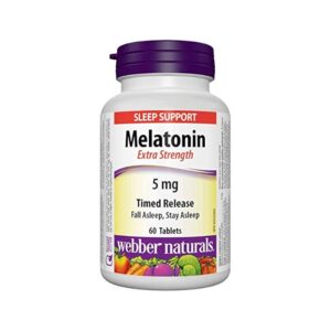 WEBBER NATURALS MELATONIN 5MG TIME RELEASE TABS 60S